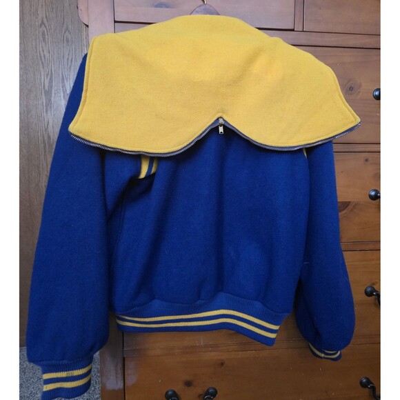 Vintage Kandel Varsity Jacket Size 40 Blue Gold Wool Letterman 70's Retro - Picture 3 of 16